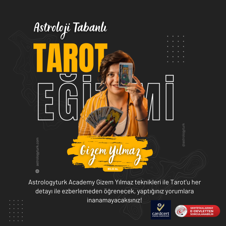 Astroloji Tabanlı Tarot Eğitim Sınıfı – Sırlar ( 15 Temmuz Pazartesi )