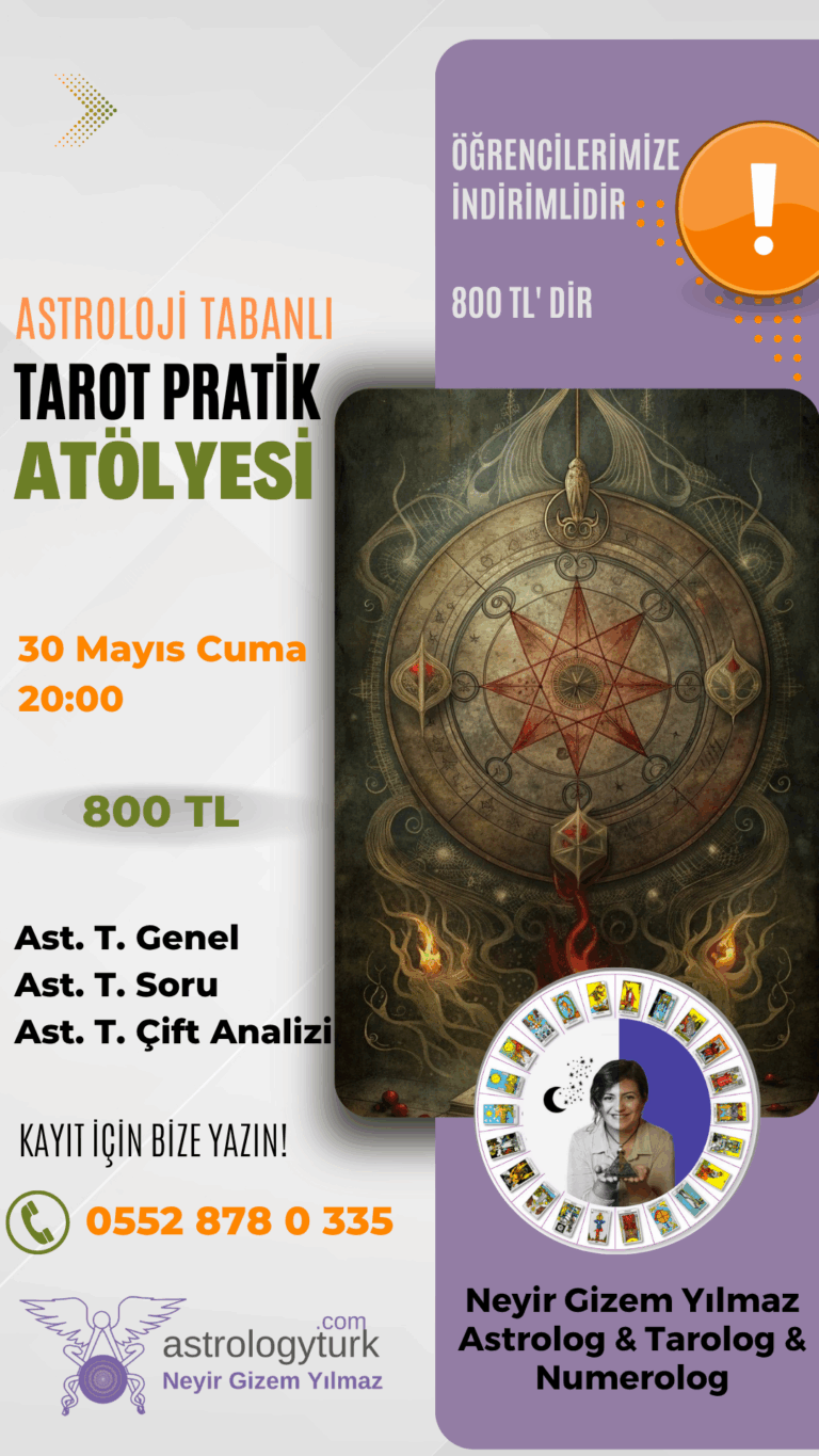 Astroloji Tabanlı Tarot Atölyesi (30 Mayıs 2025)