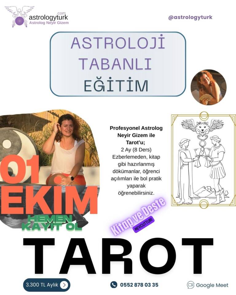 Astroloji Tabanlı Tarot Eğitimi Anka Sınıfı