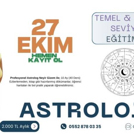 Temel & Orta Seviye Astroloji Eğitimi 2025 - 2026 Dönemi