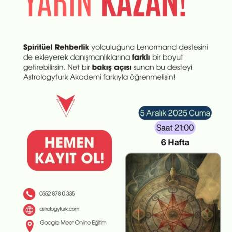 Lenormand Tarot Eğitimi - 5 Aralık 2025