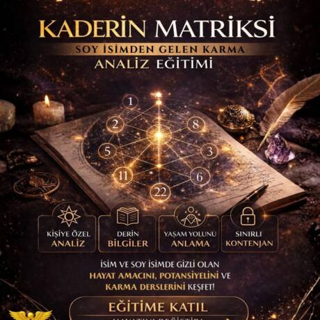 Kaderin Matriksinde Soyisimden Gelen Karma Analizi Eğitimi - 9 Nisan - 2026