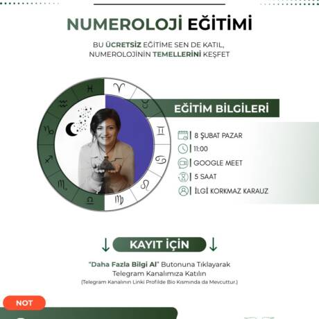 ÜCRETSİZ NUMEROLOJİ EĞİTİMİ ŞUBAT 2026