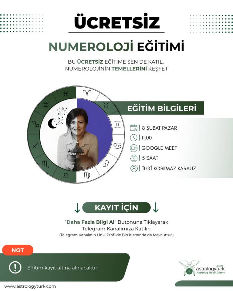 ÜCRETSİZ NUMEROLOJİ EĞİTİMİ ŞUBAT 2026